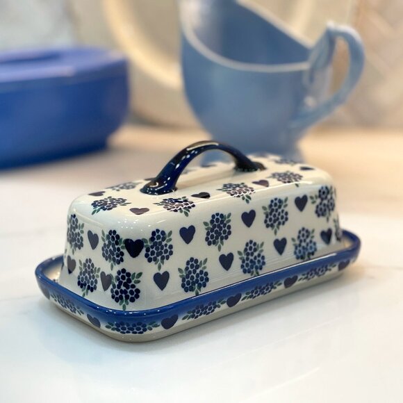Stunning Handmade Butter Dish Imported from Poland - Picture 2 of 15